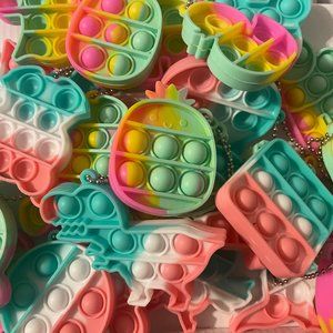 Mystery bundle of mini keychain pop-its